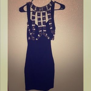 Open back mini dress